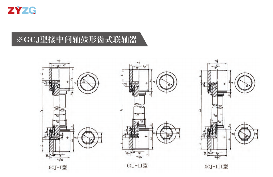 GCJ  型接中间轴鼓形齿式猫咪视频官网