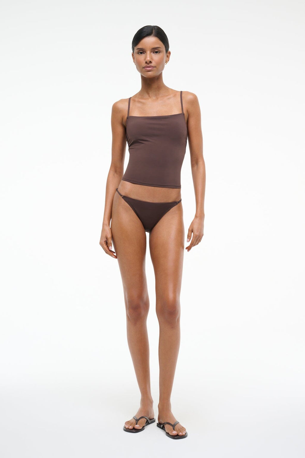 CLEO TANKINI TOP | DARK CHOCOLATE