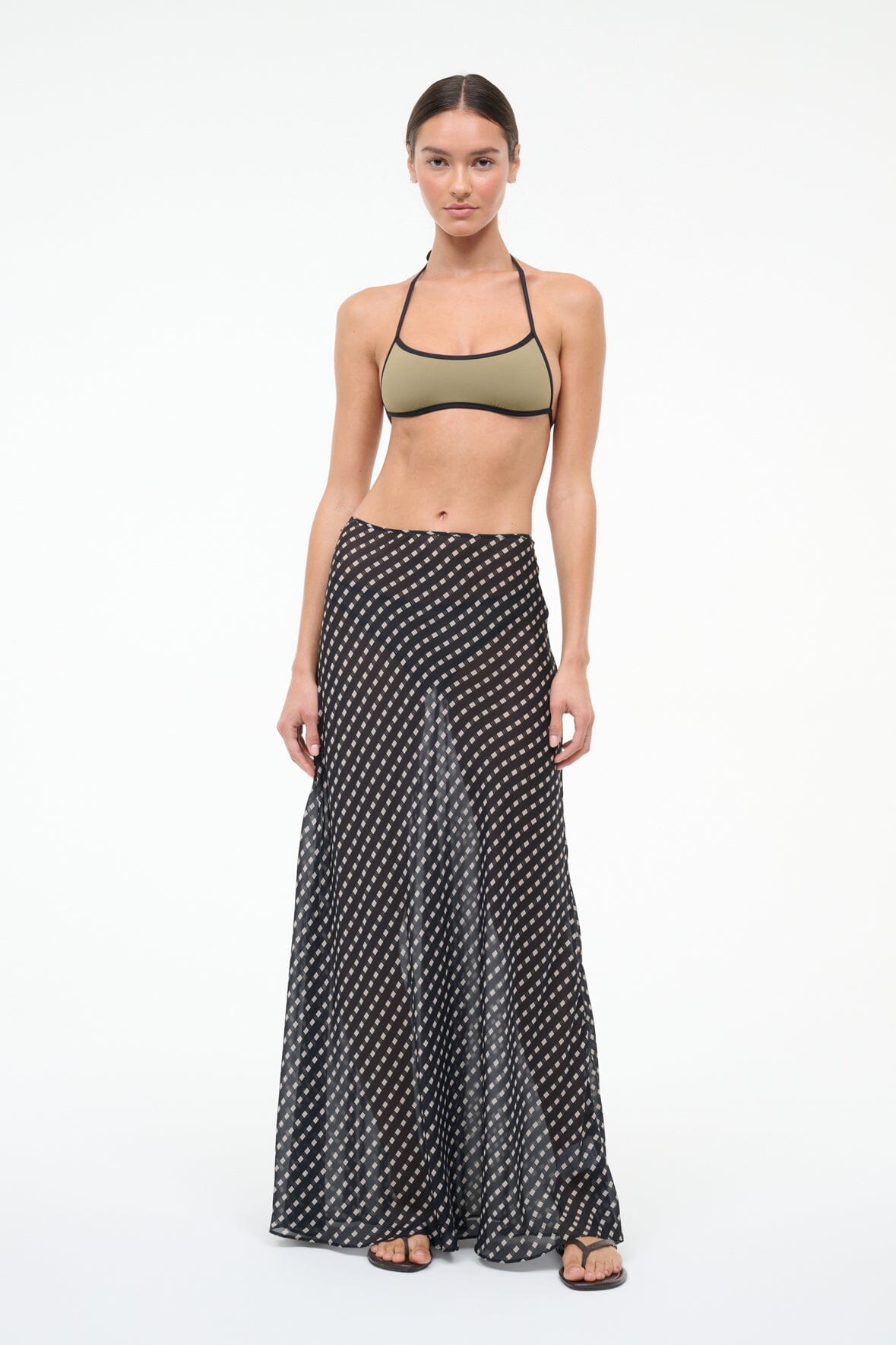 VELMA SKIRT | BLACK GEO