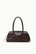 MAUDE SHOULDER BAG | ESPRESSO CROCO